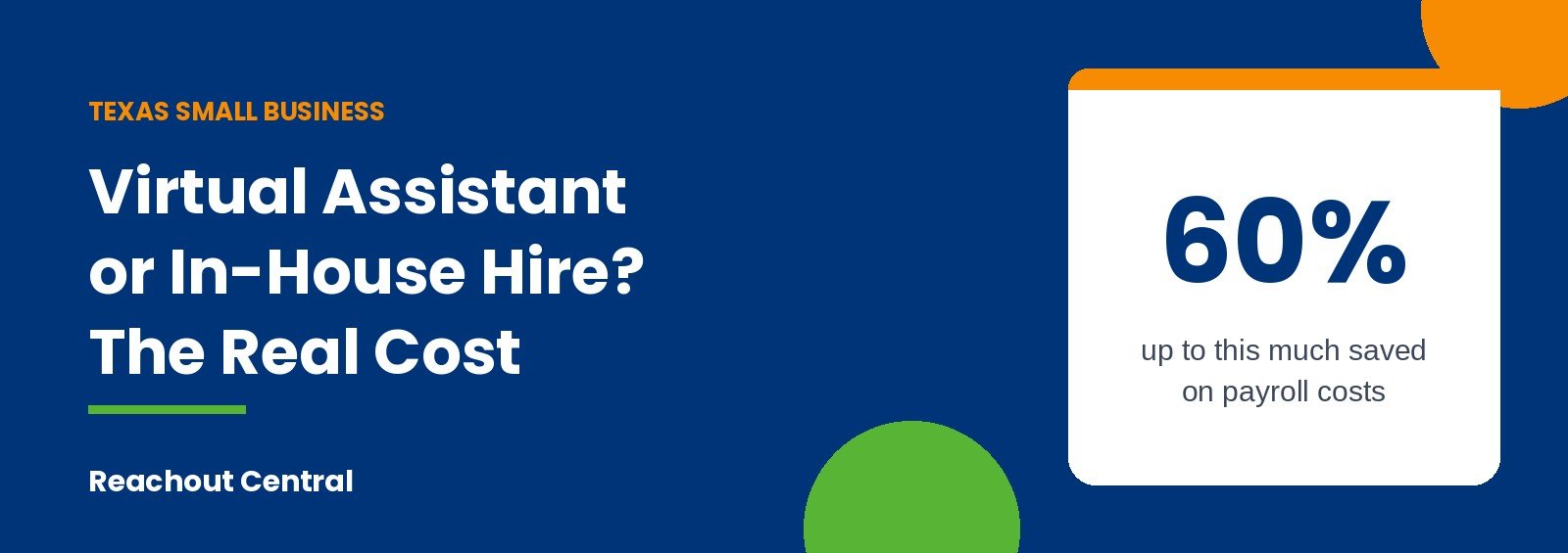 Virtual assistant or in-house hire, the real cost for a Texas small business